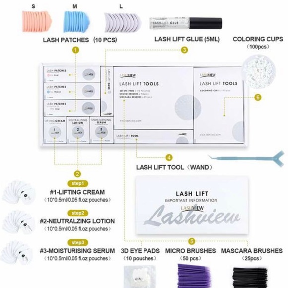 Lashview Lash Lift Professional Eye Lash Kit - Picture 13 of 16